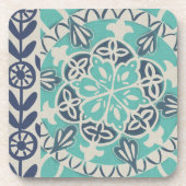 Blue Batik Tile I Drankjes Onderzetter (Voorkant)