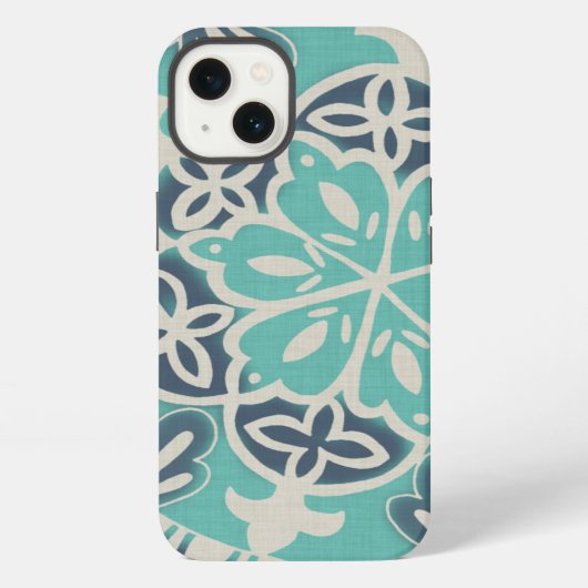 Blue Batik Tile I iPhone Hoesje (Achterkant)