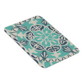Blue Batik Tile I Magneet (Rechterzijde)