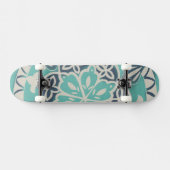 Blue Batik Tile I Skateboard (Horizontaal)