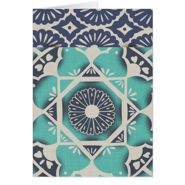 Blue Batik Tile II (Voorkant)