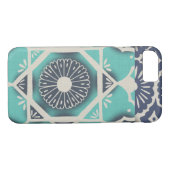 Blue Batik Tile II Case-Mate iPhone Case (Achterkant (Horizontaal))