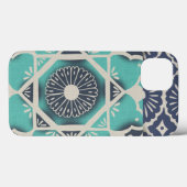 Blue Batik Tile II Case-Mate iPhone Case (Achterkant (horizontaal))