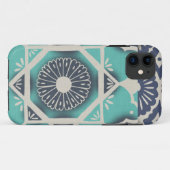 Blue Batik Tile II Case-Mate iPhone Case (Achterkant (horizontaal))