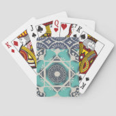 Blue Batik Tile II Pokerkaarten (Achterkant)