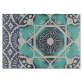 Blue Batik Tile II Snijplank (Voorkant)