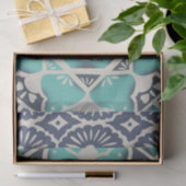 Blue Batik Tile II Tissuepapier (Geschenk)