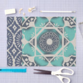 Blue Batik Tile II Tissuepapier (Craft)