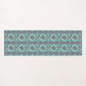 Blue Batik Tile II Yogamat (Voorkant (horizontaal))