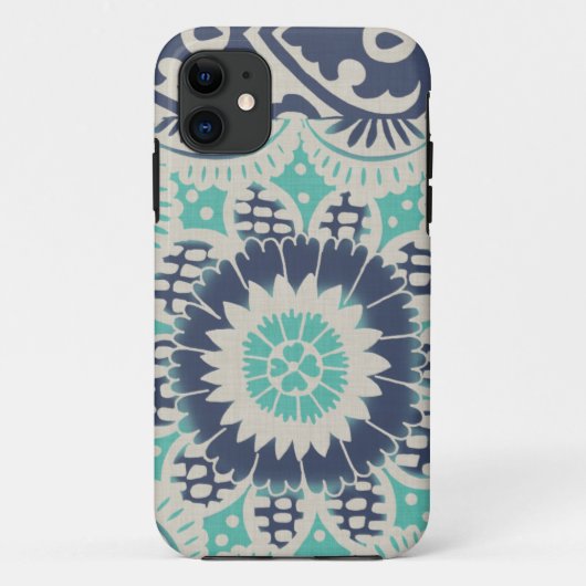 Blue Batik Tile III Case-Mate iPhone Case (Achterkant)