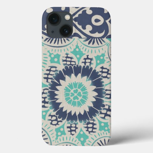Blue Batik Tile III Case-Mate iPhone Case (Achterkant)