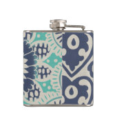 Blue Batik Tile III Heupfles (Achterkant)