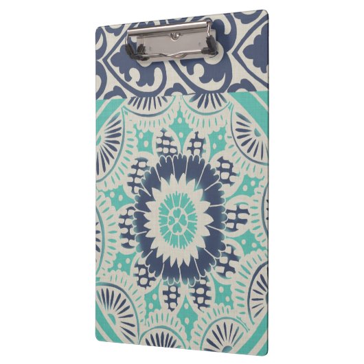 Blue Batik Tile III Klembord (Links)