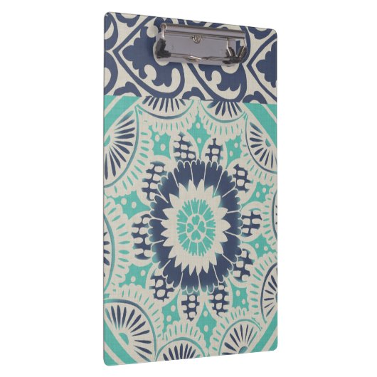 Blue Batik Tile III Klembord (Rechts)