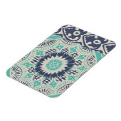 Blue Batik Tile III Magneet (Linkerzijde)
