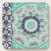 Blue Batik Tile III Onderzetter (Voorkant)
