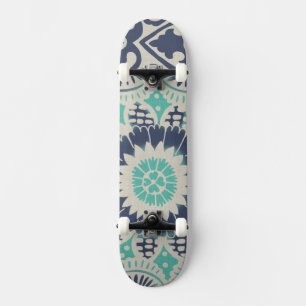 Blue Batik Tile III Persoonlijk Skateboard