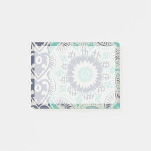 Blue Batik Tile III Post-it® Notes