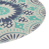 Blue Batik Tile III Snijplank (Hoek)