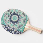 Blue Batik Tile III Tafeltennisbatje (Zijkant)