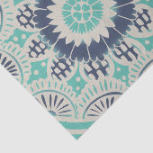 Blue Batik Tile III Tissuepapier (Detail)