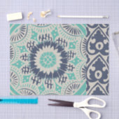 Blue Batik Tile III Tissuepapier (Craft)