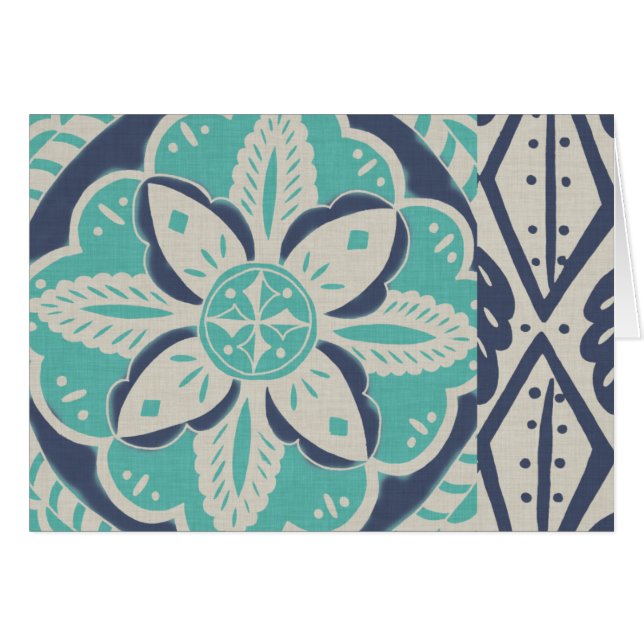 Blue Batik Tile IV (Voorkant Horizontaal)