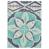 Blue Batik Tile IV Klembord (Achterkant)