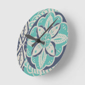 Blue Batik Tile IV Ronde Klok (Hoek)