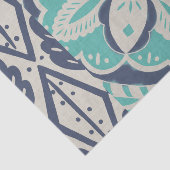 Blue Batik Tile IV Tissuepapier (Detail)