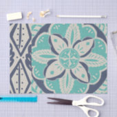 Blue Batik Tile IV Tissuepapier (Craft)