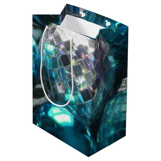 Blue Baubles cadeaubon medium Medium Cadeauzakje (Achterkant Gekanteld)