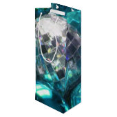 Blue Baubles cadeawijn Wijn Cadeautas (Achterkant Gekanteld)