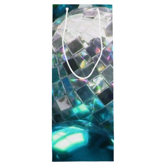 Blue Baubles cadeawijn Wijn Cadeautas (Achterkant)