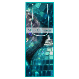 Blue Baubles Merry kerstcadeawijn Wijn Cadeautas