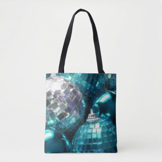 Blue Baubles over de canvas tas (Voorkant)