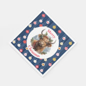 Blue Baulables Christmas Highlander Koe Servet (Hoek)