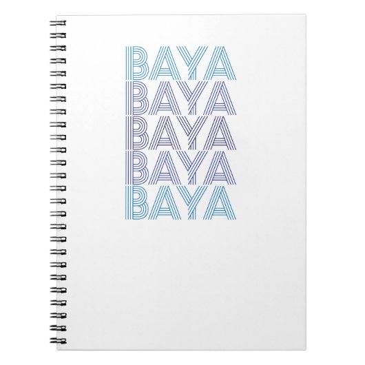 Blue Baya Notitieboek (Voorkant)