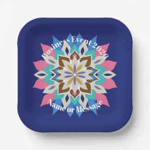 Blue Bayou Bedrijfs Evenement 7 inch. Vierkante Pa Papieren Bordje