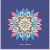 Blue Bayou grote glanzende sticker (Voorkant)