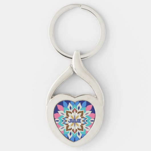Blue Bayou Hartvormige Sleutelhanger (Voorkant)