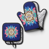 Blue Bayou Ovenwant & Pannenlap Set (Voorkant / Achterkant)