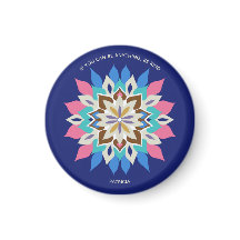 Blue Bayou-ronde knop