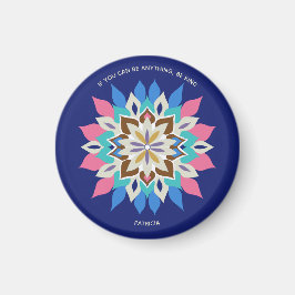 Blue Bayou-ronde knop Magneet