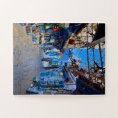 Blue Bazaar Alley | Chefchaouen, Marokko Legpuzzel (Horizontaal)