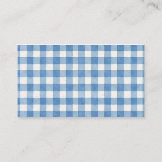 Blue BBQ Baby shower Boeken voor Baby Informatiekaartje (Achterkant)