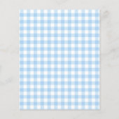 Blue BBQ Baby shower Budget Uitnodiging (Achterkant)