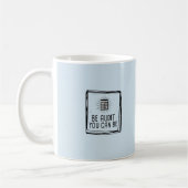 Blue Be Audit U kunt -Motivatie accountant zijn Koffiemok (Links)