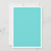 Blue Be huwelijkshuwelijk Uitnodiging (Achterkant)