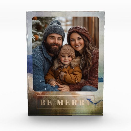 Blue Be Merry Vakantie Fotoblok (Voorkant)